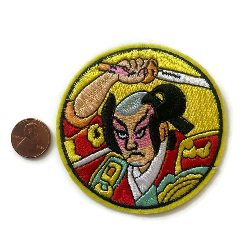 Samurai Embroidered Patch - Picture 2 of 4